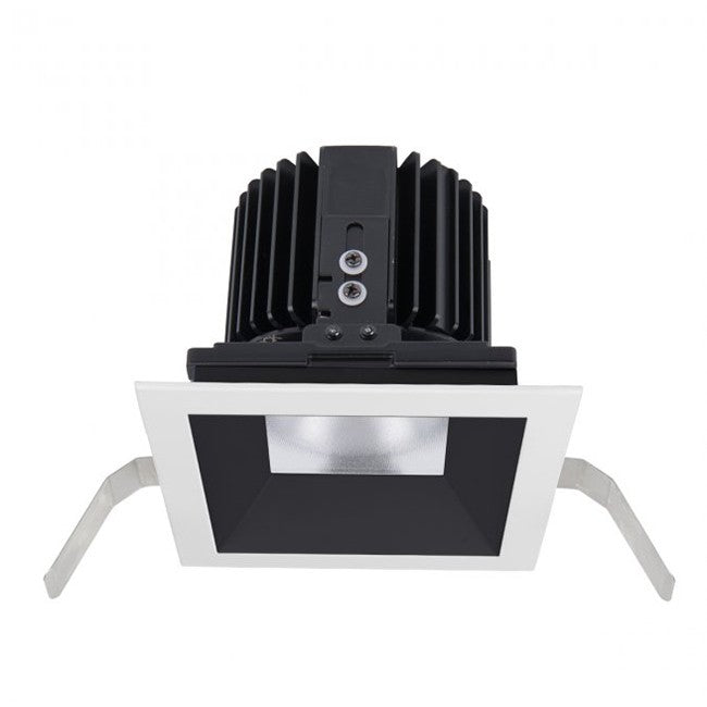 W.A.C. Lighting R4SD1T-NTWA-BKWT Regressed Trim with LED Light Engine, Black/White