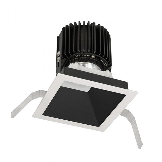 W.A.C. Lighting R4SD2T-WTWB-BKWT Trim with LED Light Engine, Black/White