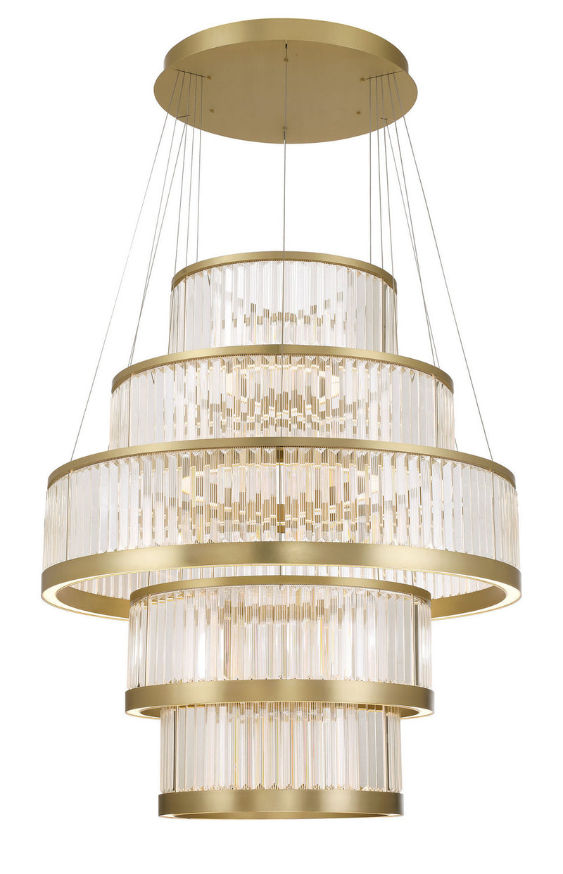 Eurofase 49350-012 LED Chandelier, Gold