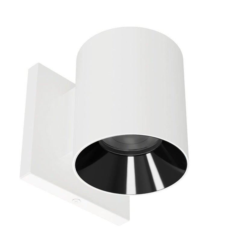 W.A.C. Lighting W4R-FCS-WTBK LED Wall Mount, White/Black