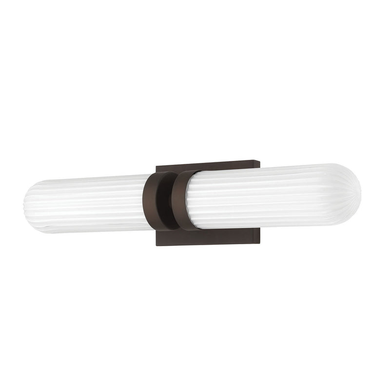 Hunter 13242 Two Light Bathroom Vanity, Matte Bronze