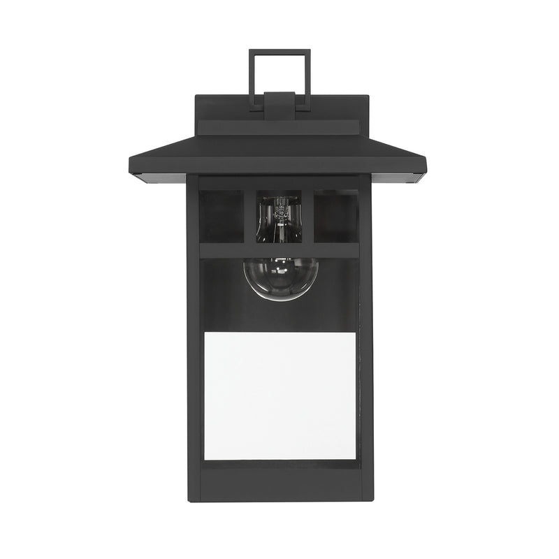 Hunter 46070 One Light Outdoor Wall Mount, Matte Black