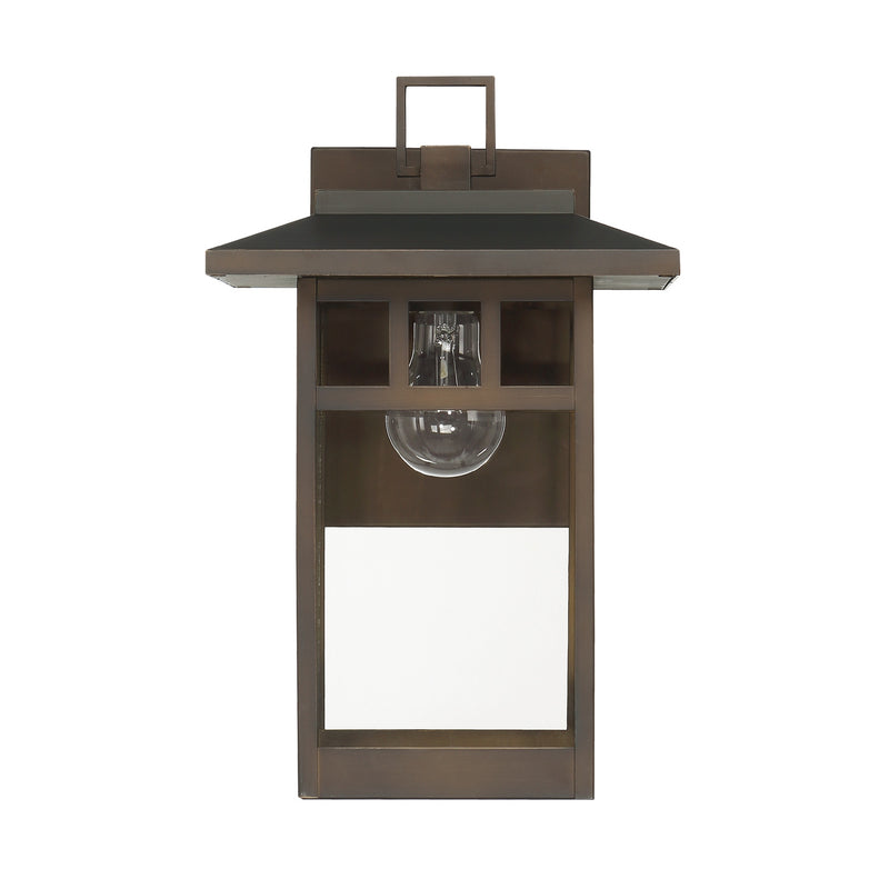 Hunter 46071 One Light Outdoor Wall Mount, Matte Bronze
