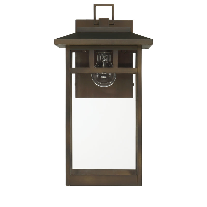 Hunter 46073 One Light Outdoor Wall Mount, Matte Bronze