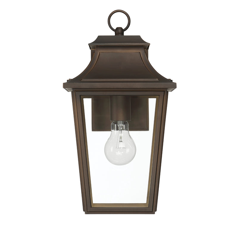 Hunter 46081 One Light Outdoor Wall Mount, Matte Bronze