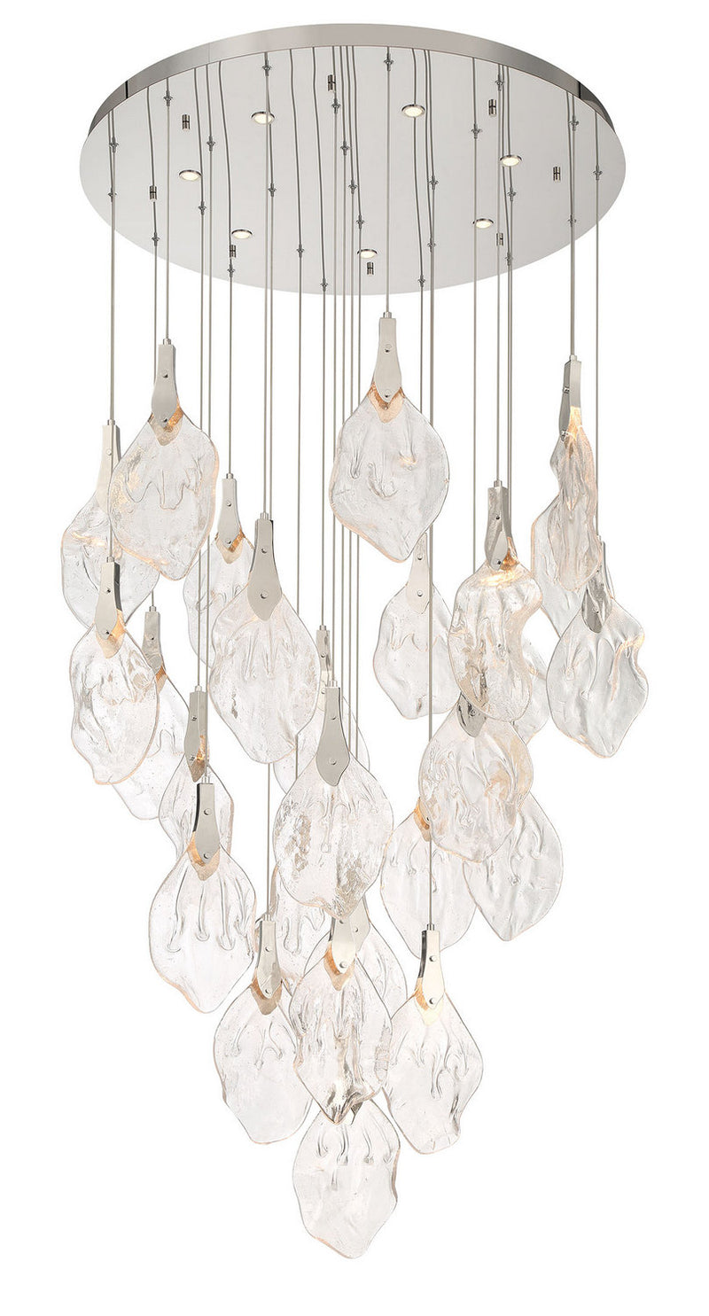 Eurofase 49920-017 LED Chandelier, Polished Nickel