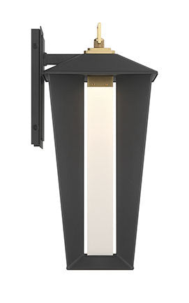 Eurofase 50048-014 LED Outdoor Wall Sconce, Brass-Sand Black Mix