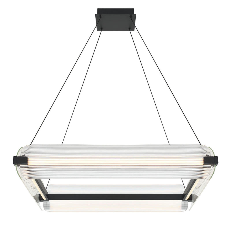Eurofase 50052-028 LED Chandelier, Matte Black