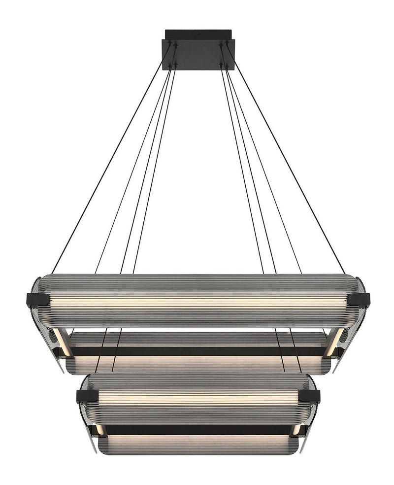 Eurofase 50054-015 LED Chandelier, Matte Black