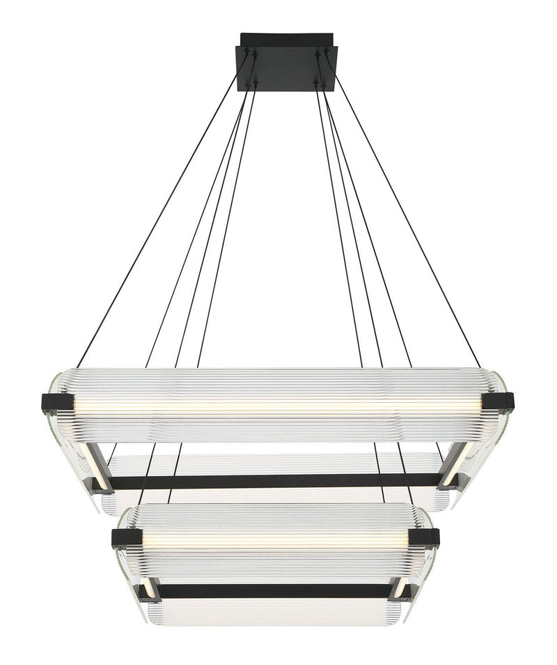 Eurofase 50054-022 LED Chandelier, Matte Black