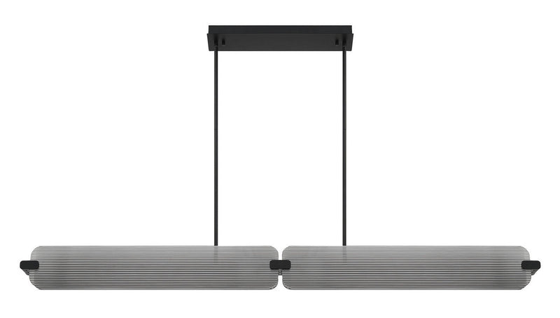 Eurofase 50056-019 LED Linear Chandelier, Matte Black