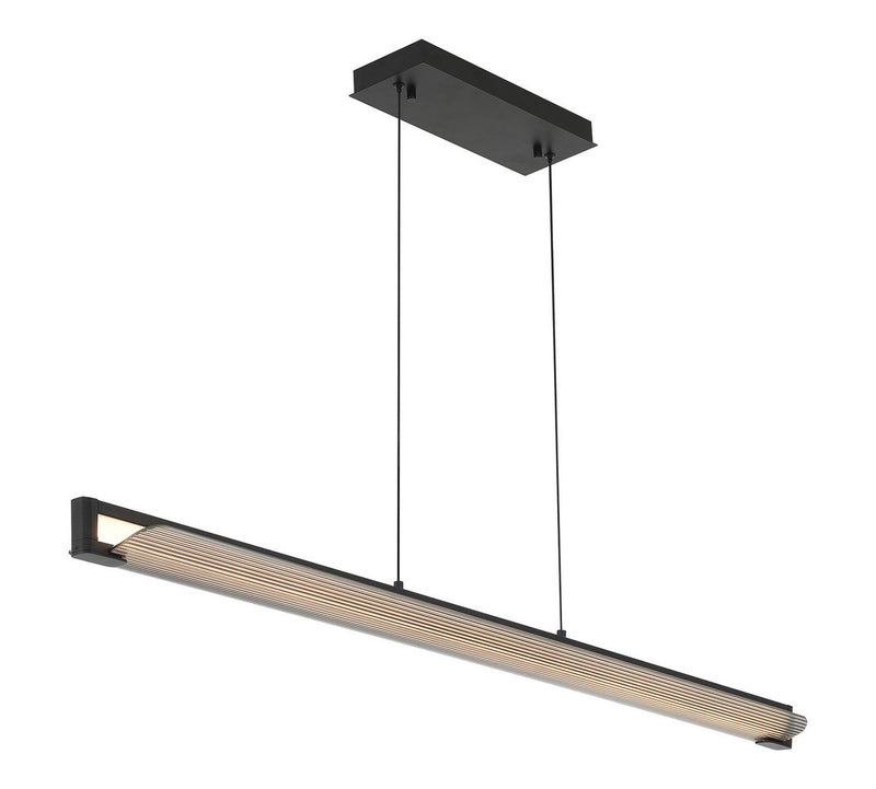 Eurofase 50058-013 LED Linear Chandelier, Matte Black
