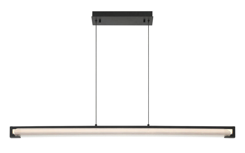 Eurofase 50058-020 LED Linear Chandelier, Matte Black