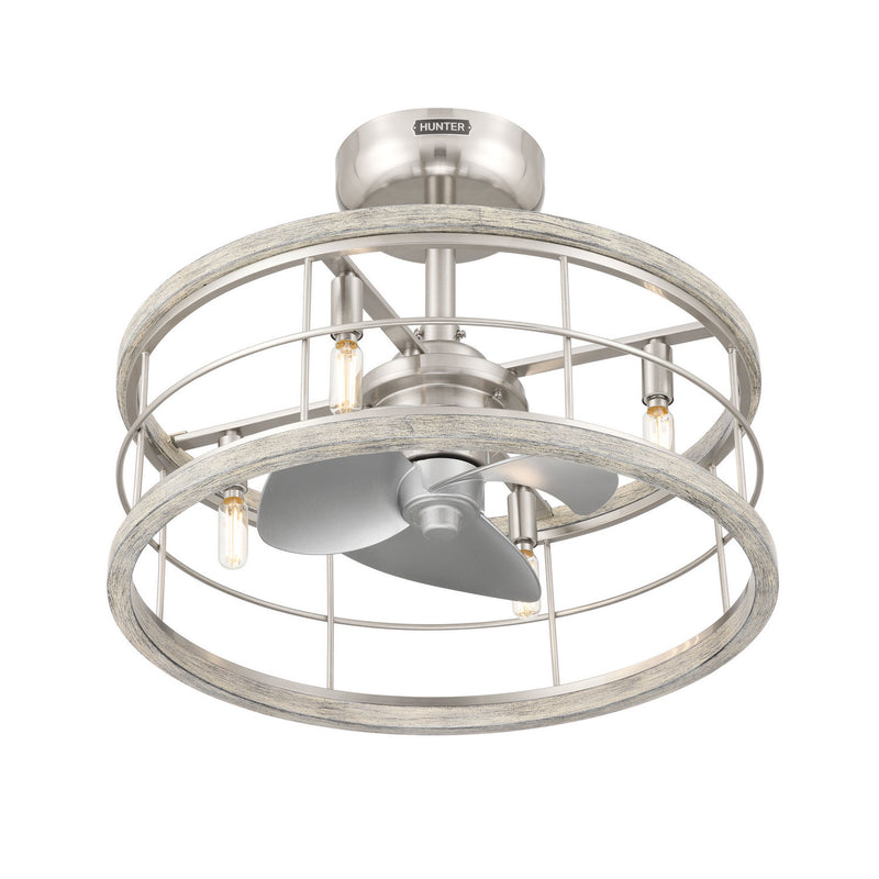 Hunter 50106 22" Fandelier, Brushed Nickel