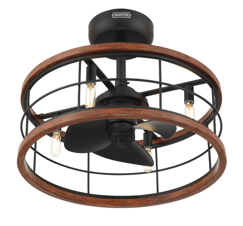 Hunter 50107 22" Fandelier, Matte Black