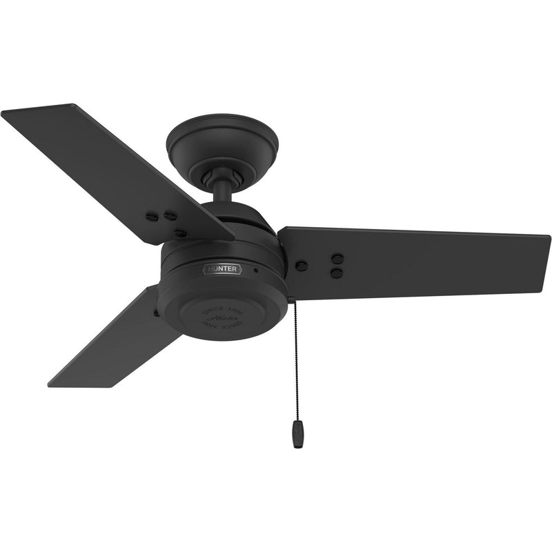 Hunter 50320 36" Ceiling Fan, Matte Black