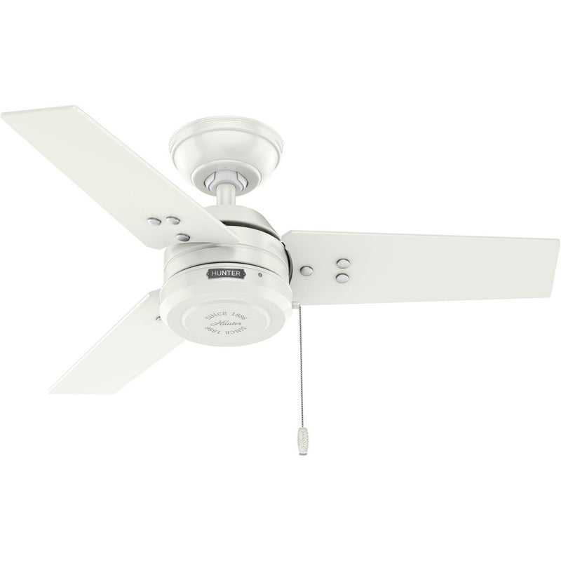 Hunter 50321 36" Ceiling Fan, Fresh White