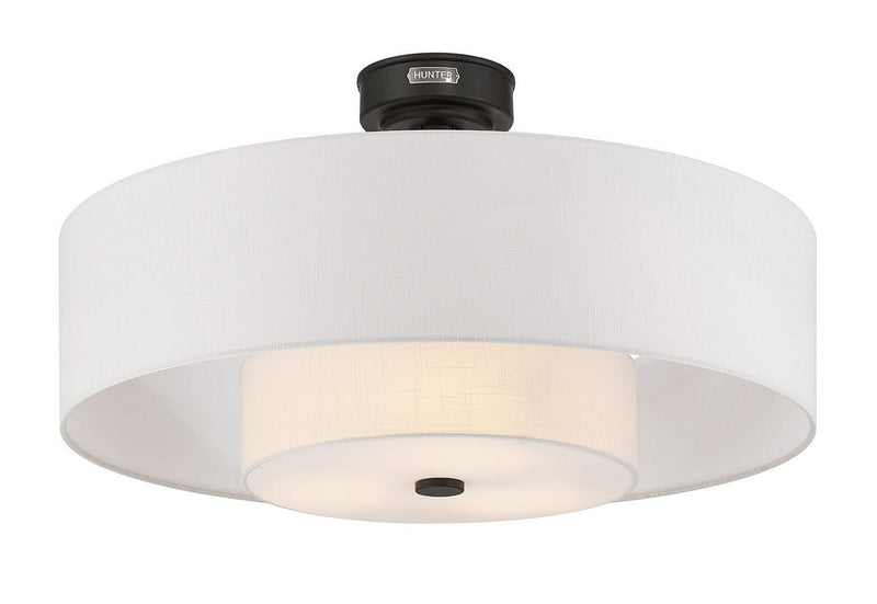 Hunter 52976 30" Ceiling Fan, Matte Black