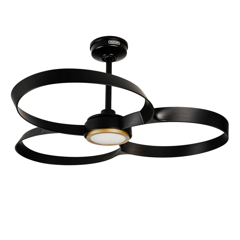 Hunter 53520 42" Ceiling Fan, Matte Black