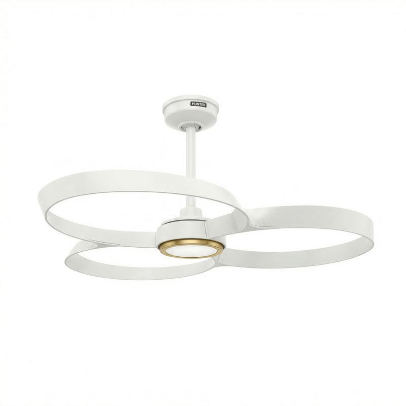 Hunter 53549 42" Ceiling Fan, Fresh White