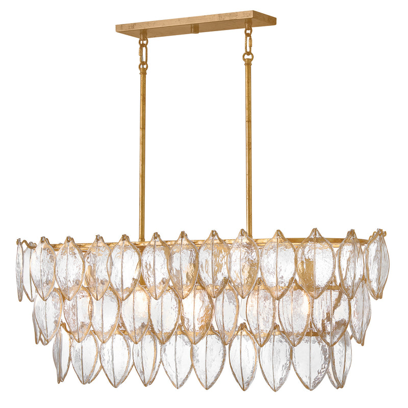 Fredrick Ramond FR32605DA LED Linear Pendant, Distressed Brass
