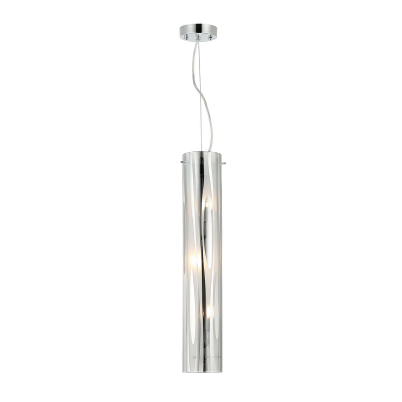 Varaluz 1070P03CH Three Light Pendant, Chrome