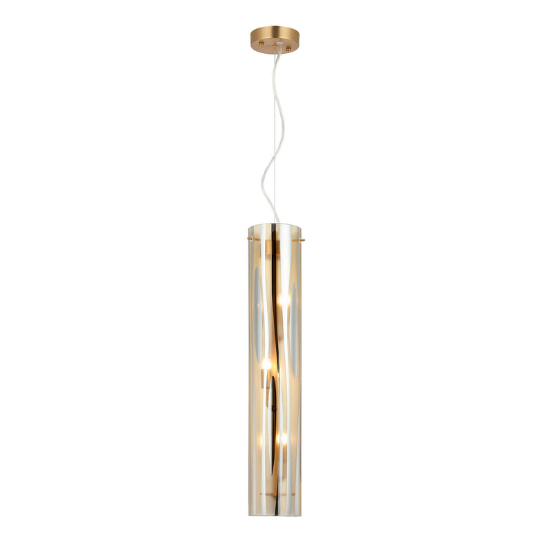Varaluz 1070P03SG Three Light Pendant, Satin Gold