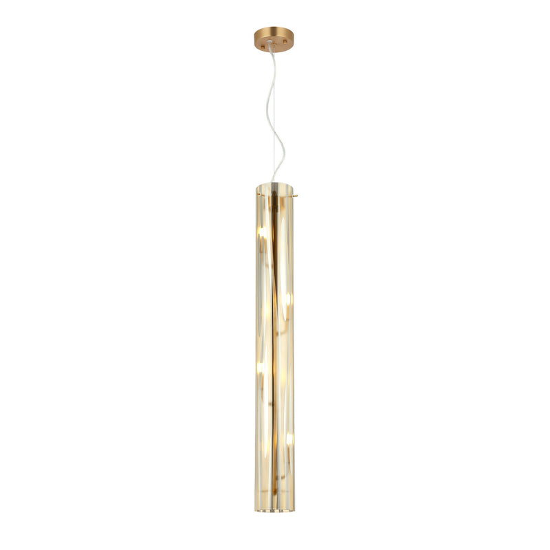 Varaluz 1070P04SG Four Light Pendant, Satin Gold