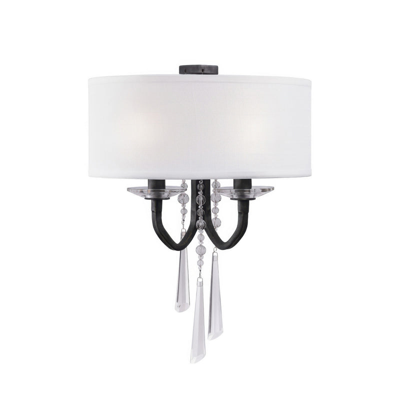 Varaluz 270K02OX Two Light Wall Sconce, Black