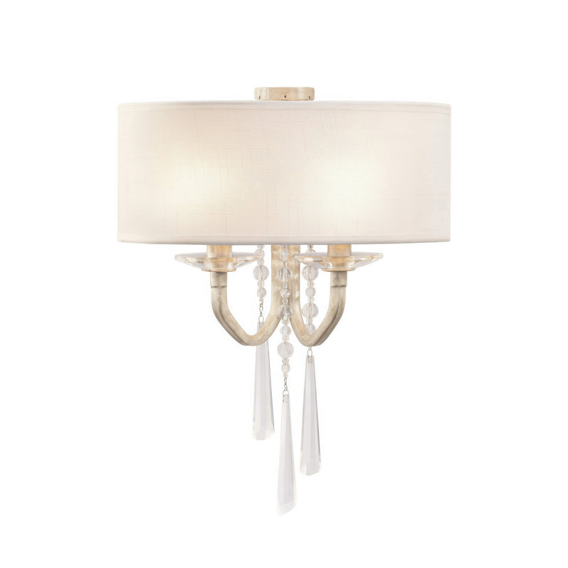 Varaluz 270K02TR Two Light Wall Sconce, Transcend Silver