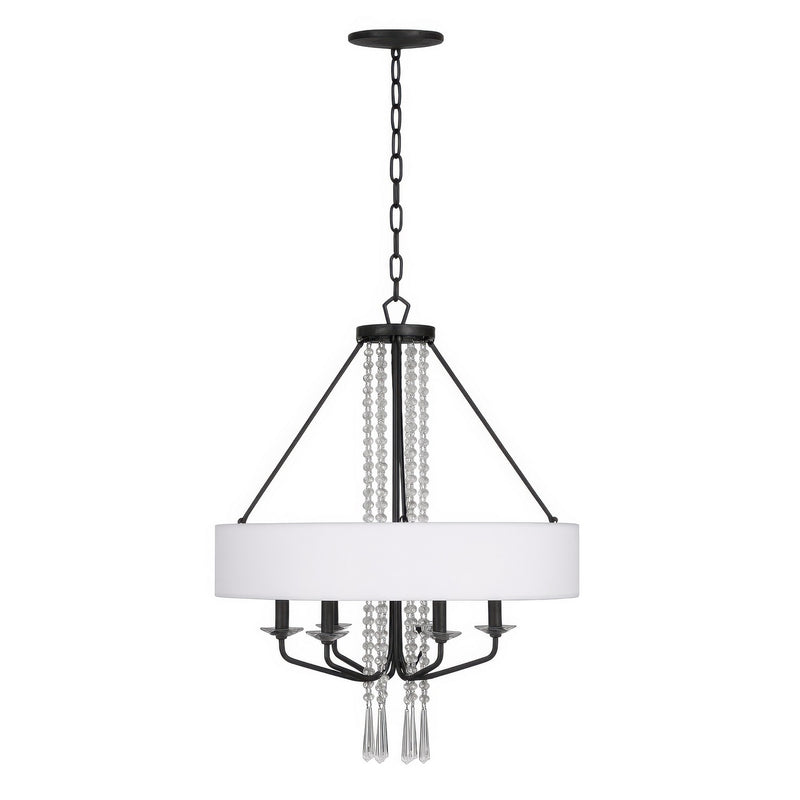 Varaluz 270P06OX Six Light Pendant, Onyx