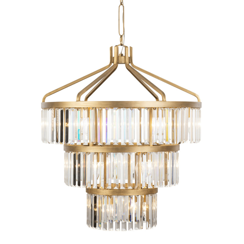 Varaluz 297P15HG 15 Light Pendant, Havana Gold
