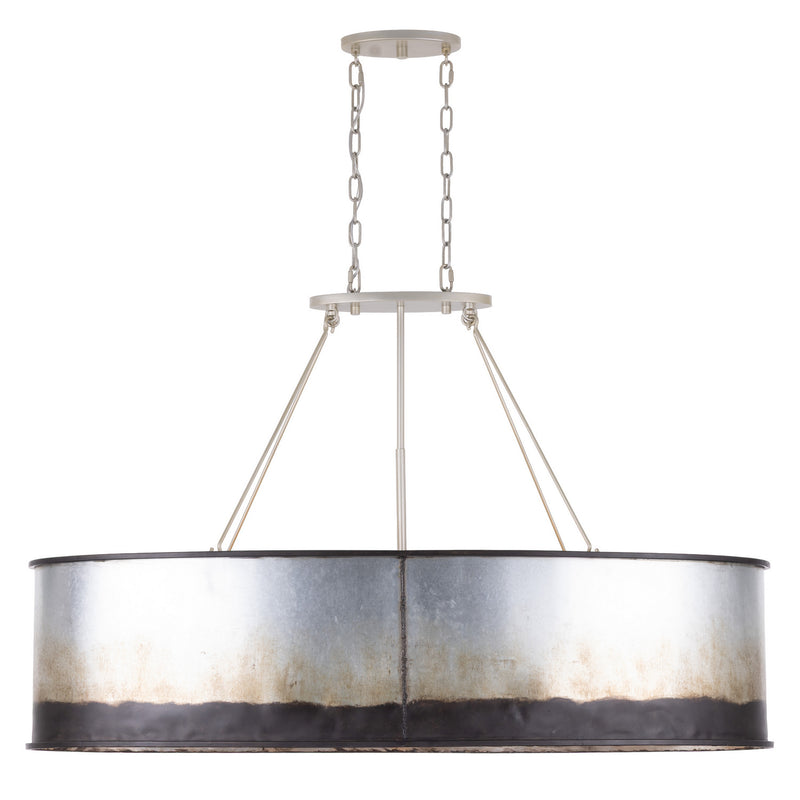 Varaluz 323N05OG Five Light Linear Pendant, Ombre Galvanized
