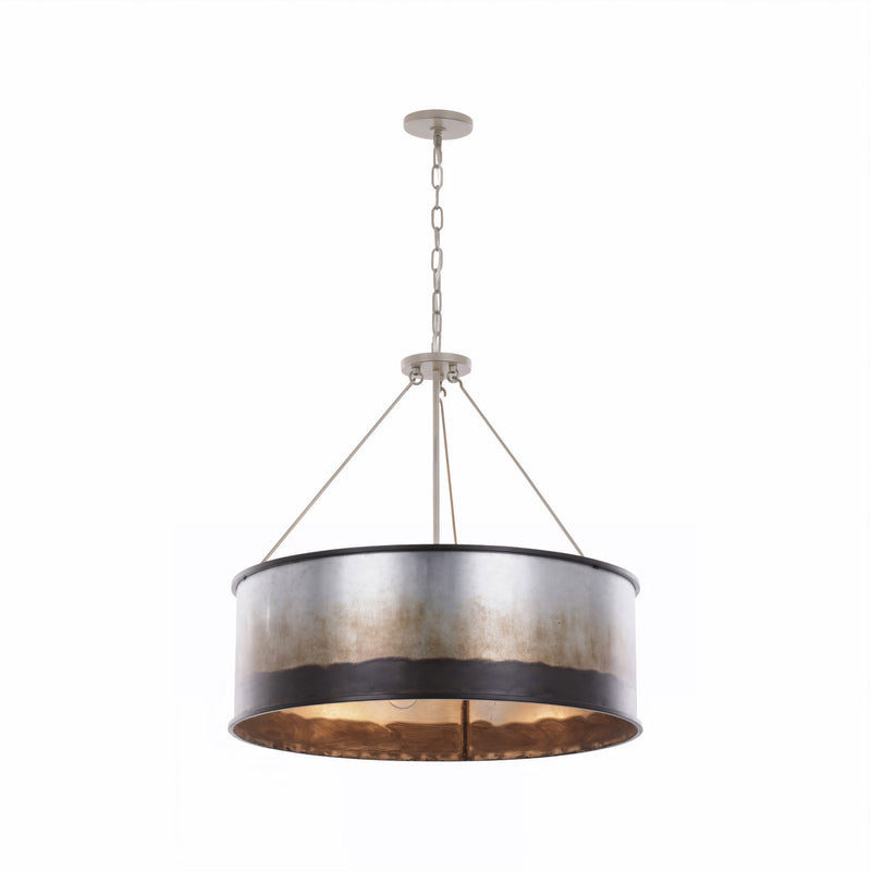 Varaluz 323P05OG Five Light Pendant, Ombre Galvanized