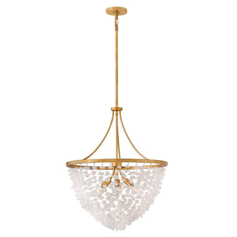 Fredrick Ramond FR41594DA LED Chandelier, Distressed Brass