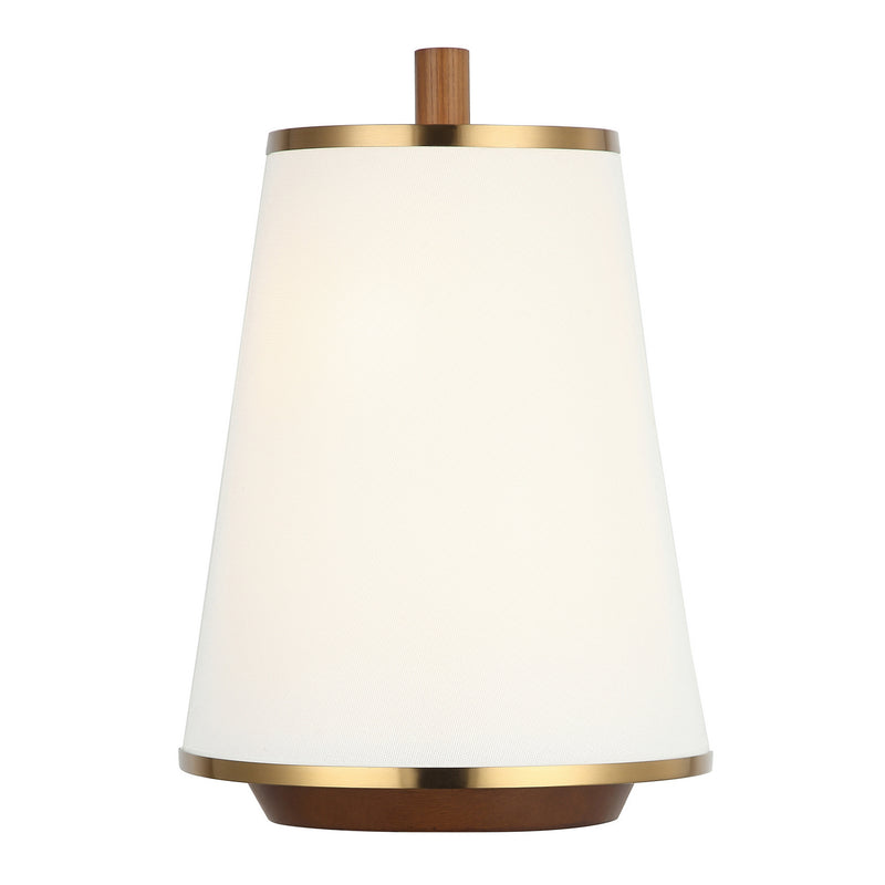 Varaluz 520W02SBW Two Light Wall Sconce, Satin Brass/Medium Walnut