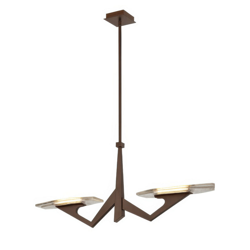 Varaluz 530N02BG LED Pendant, Brontourage
