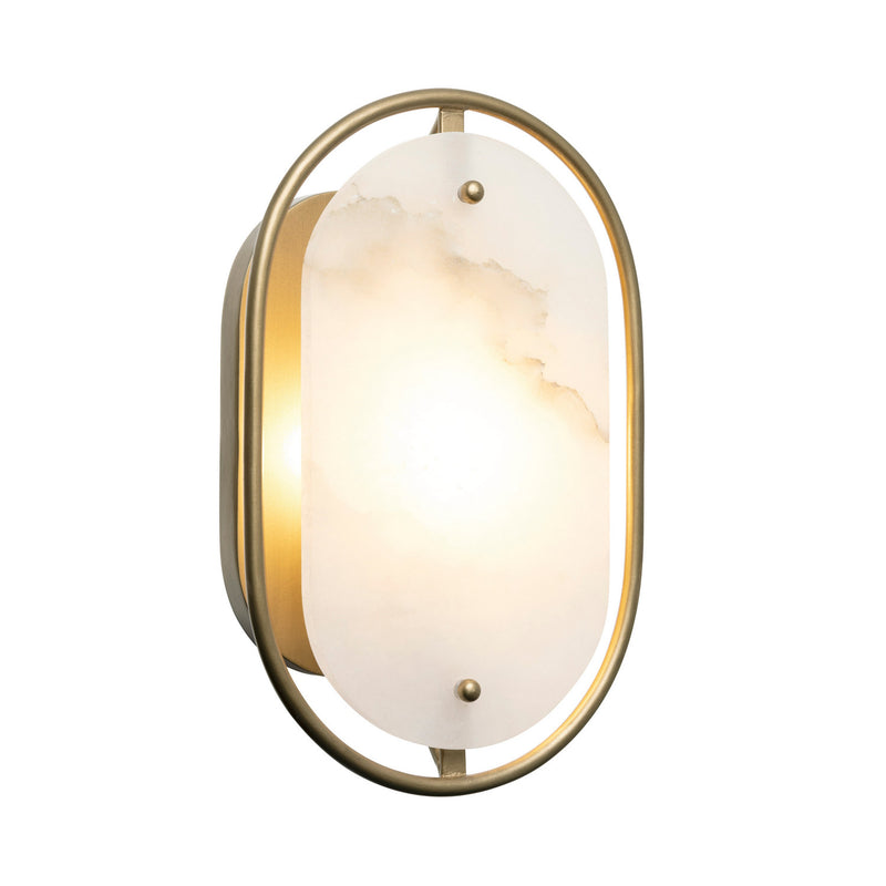 Varaluz 556W01BK One Light Wall Sconce, Brass Kisser
