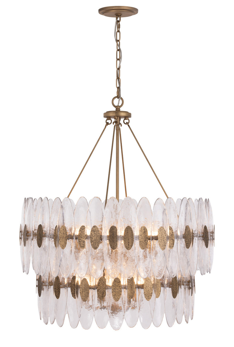 Varaluz 557P14HG 14 Light Pendant, Havana Gold