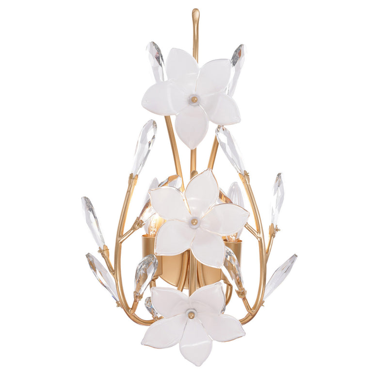 Varaluz 558W02FG Two Light Wall Sconce, French Gold