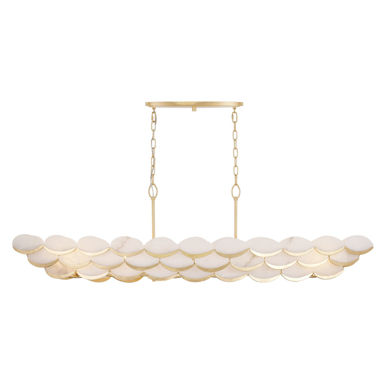 Varaluz 561N06FG Six Light Pendant, French Gold