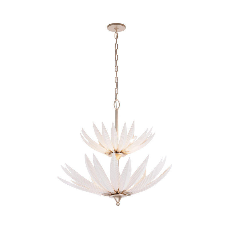 Varaluz 563P09GD Nine Light Pendant, Gold Dust