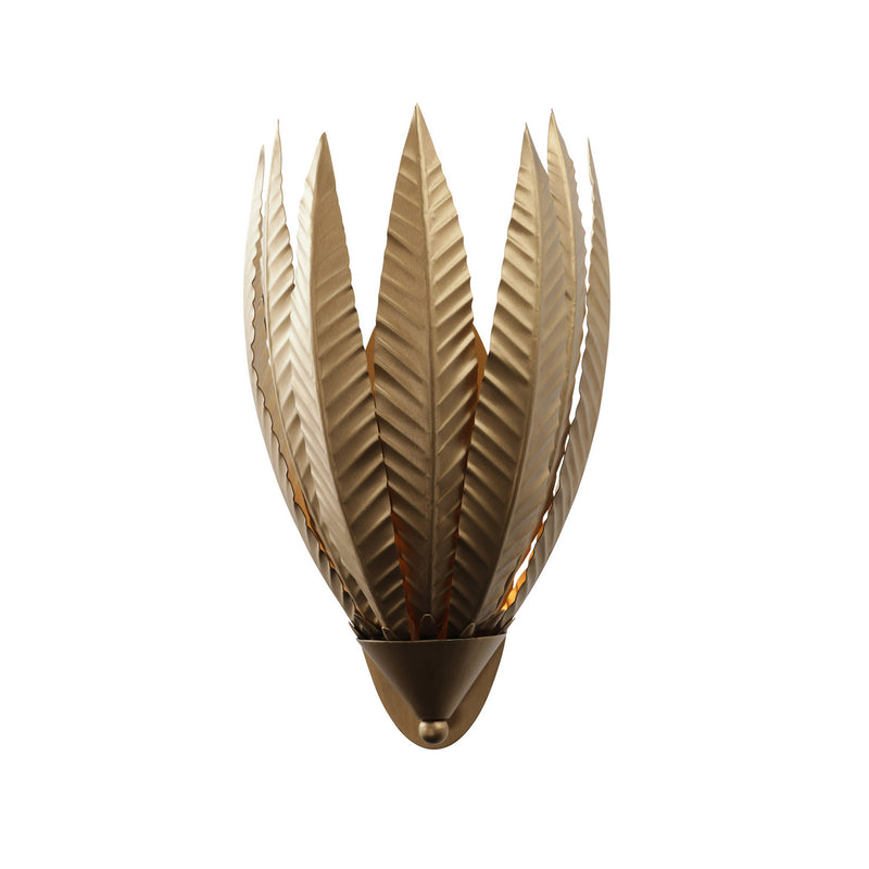 Varaluz 563W01BK One Light Wall Sconce, Brass Kisser