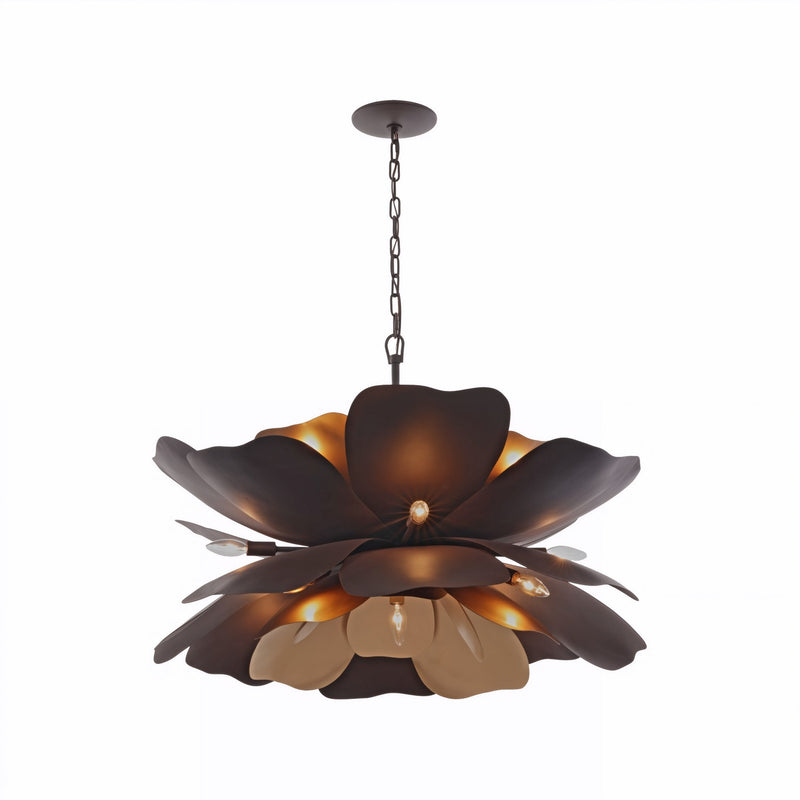 Varaluz 567P13DBFG 13 Light Pendant, Dark Bronze / French Gold