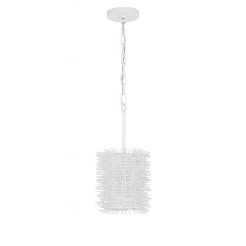 Varaluz 569M01WH One Light Pendant, White