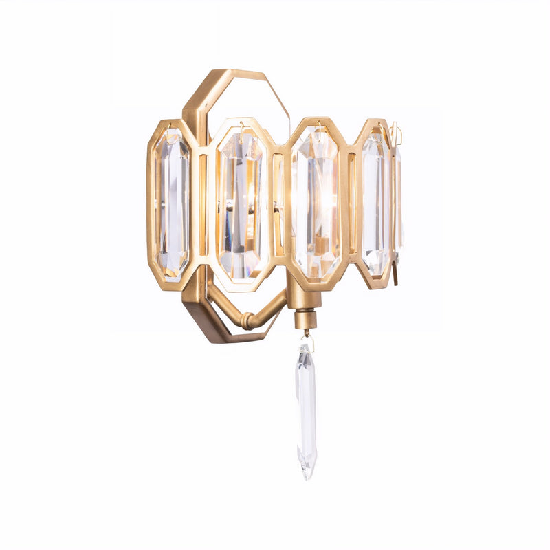Varaluz 572W01BK One Light Wall Sconce, Brass Kisser
