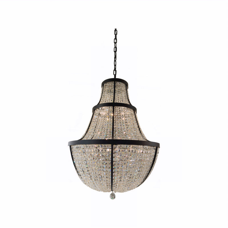 Varaluz 573P12BLK 12 Light Pendant, Heritage Black