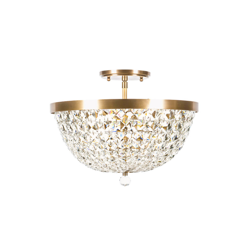 Varaluz 573S03ATB Three Light Semi-Flush Mount, Antique Bronze