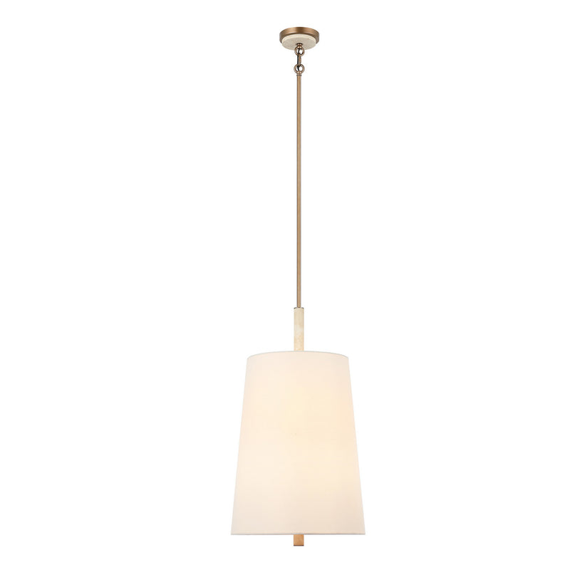 Varaluz 576F04BG Six Light Pendant, Brontourage/Travartine