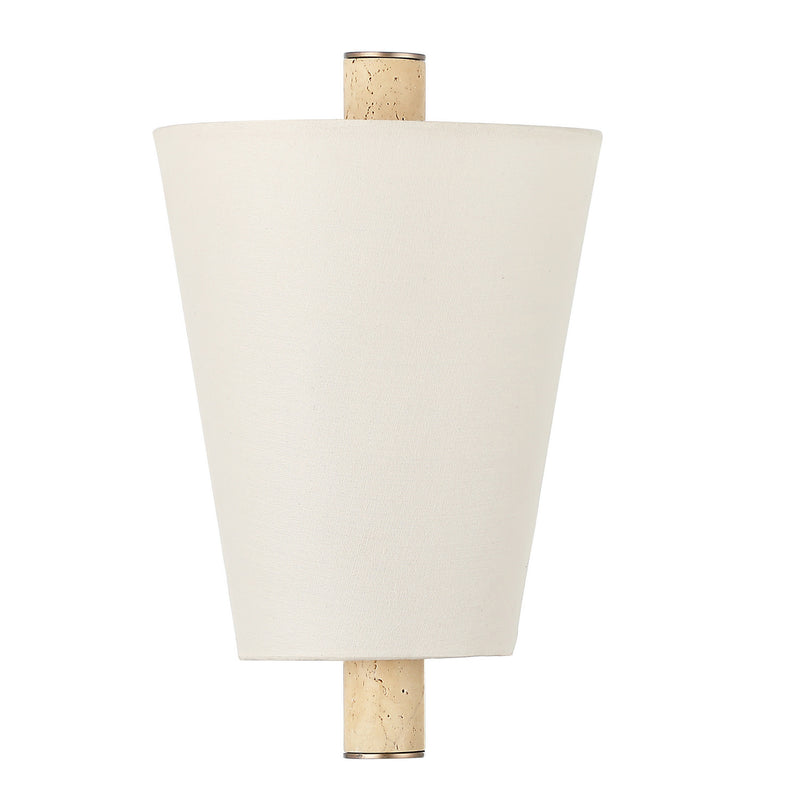 Varaluz 576W01BG One Light Wall Sconce, Brontourage/Travartine